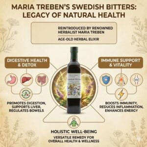 The Survival Tabs Authentic Maria Treben Swedish Bitters 500ml 16.9oz x 4 Bottles Herbal Wellness Supplement