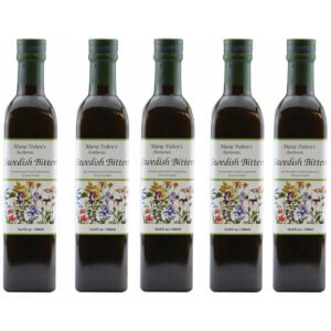 Maria Treben Original Swedish Bitters Herbal Supplement 16.9oz 500ml 5 Bottles
